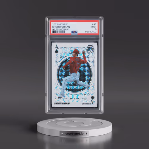 2022 Panini Mosaic Aces #A2 Shohei Ohtani - Mosaic (PSA 9 MINT)