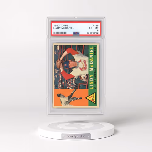 1960 Topps #195 Lindy McDaniel (PSA 6 EX-MT)