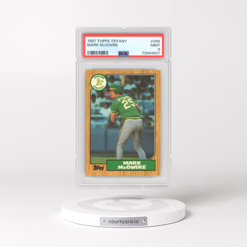 1987 Topps Tiffany #366 Mark McGwire (PSA 9 MINT)