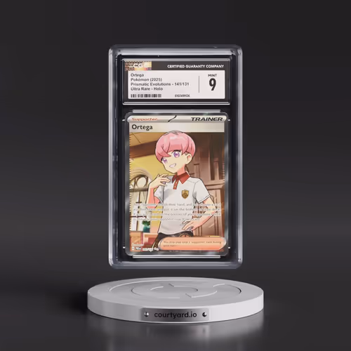 2025 Prismatic Evolutions - PRE EN #141/131 Ortega - Ultra Rare Holo (CGC 9 MINT)