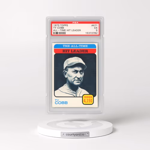 1973 Topps #471 Ty Cobb - All-Time Hit Leader (PSA 5 EX)