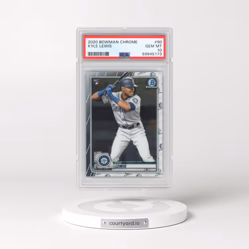 2020 Bowman Chrome #90 Kyle Lewis (PSA 10 GEM MINT)