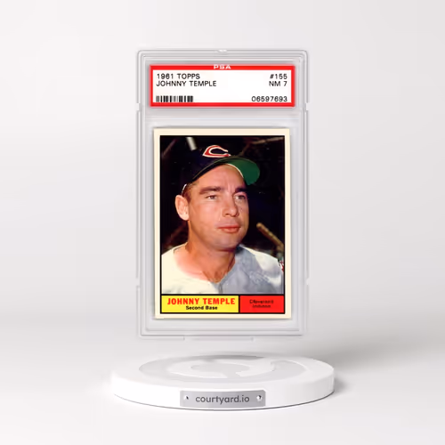1961 Topps #155 Johnny Temple (PSA 7 NM)