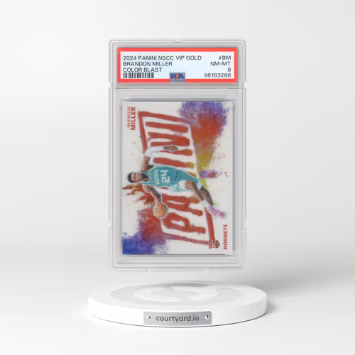 2024 Panini National Sports Collectors Convention VIP Gold Color Blast #BM Brandon Miller (PSA 8 NM-MT)