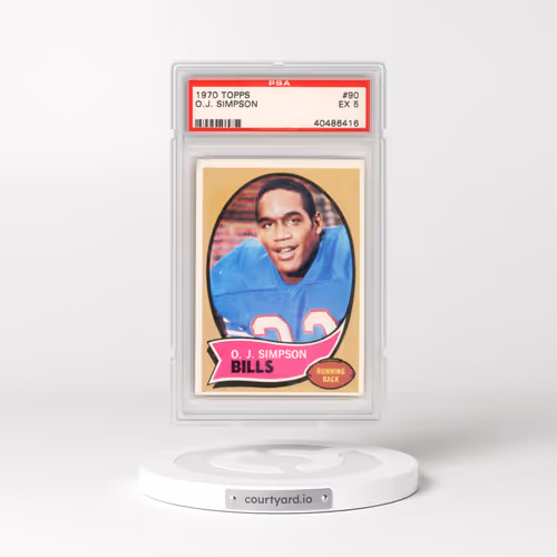 1970 Topps #90 O.J. Simpson (PSA 5 EX)