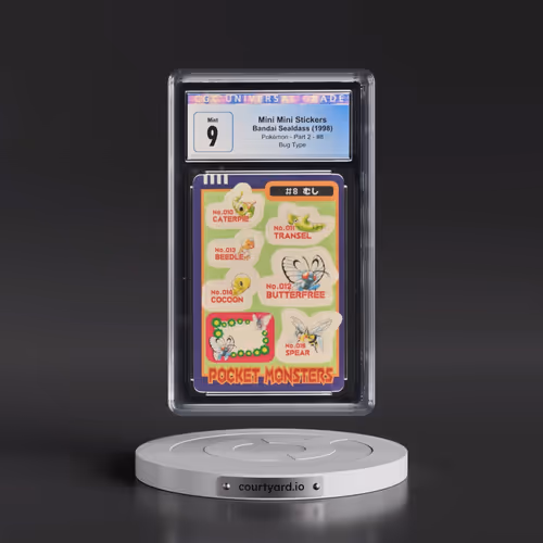 1998 Pokémon - Part 2 #8 Mini Mini Stickers - Bug Type (CGC 9 MINT)