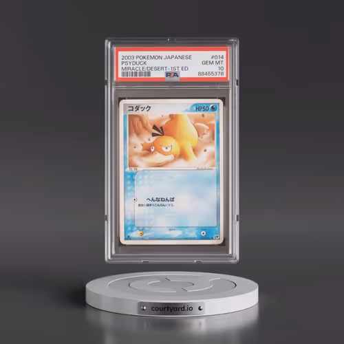 2003 Pokémon Miracle of the Desert #014 Psyduck - 1st Edition (PSA 10 GEM MINT)