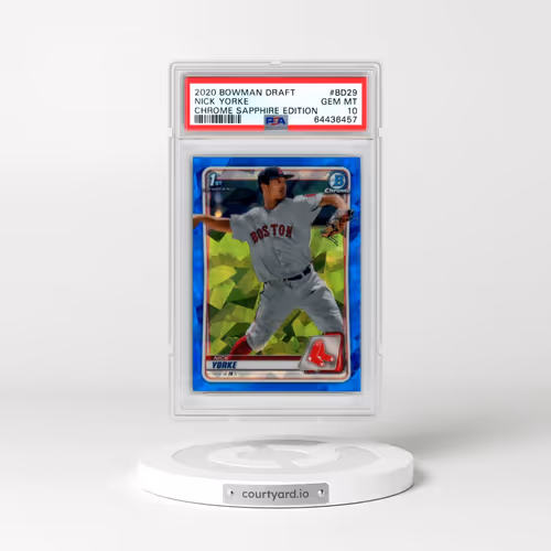 2020 Bowman Draft Chrome Sapphire Edition #BD29 Nick Yorke (PSA 10 GEM MINT)