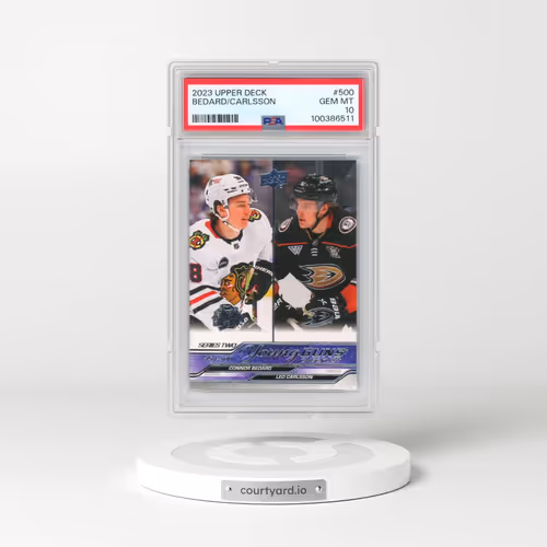 2023 Upper Deck #500 Connor Bedard/Leo Carlsson (PSA 10 GEM MINT)