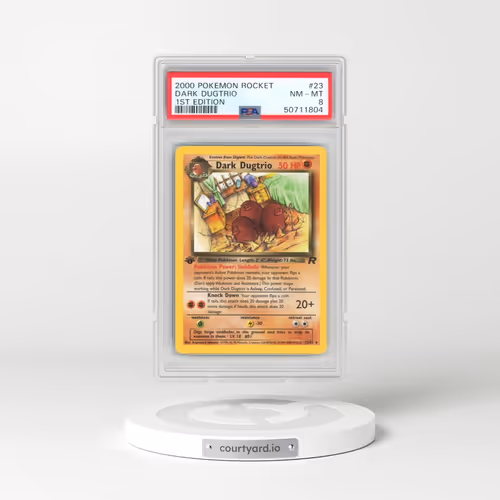 2000 Pokémon Rocket #23 Dark Dugtrio - 1st Edition (PSA 8 NM-MT)