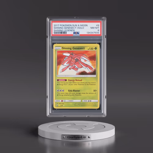 2017 Pokémon Sun & Moon Shining Legends #9 Shining Genesect - Holo Holo (PSA 8 NM-MT)