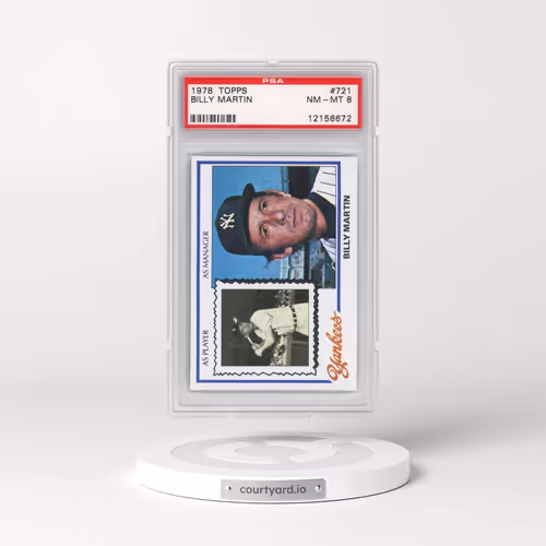 1978 Topps #721 Billy Martin (PSA 8 NM-MT)