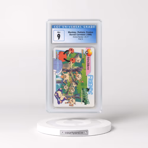1998 Anime Series #151 Mankey, Rattata, Doduo - Part 5 (CGC 9 MINT)