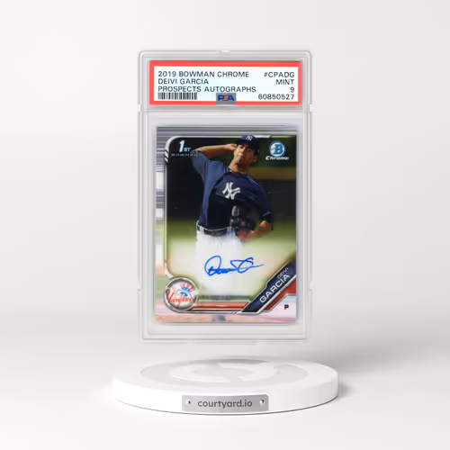 2019 Bowman Chrome Prospects Autographs #CPADG Deivi Garcia (PSA 9 MINT)