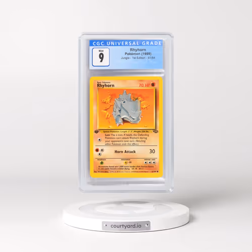 1999 Jungle #61/64 Rhyhorn - 1st Edition 1st Edition (CGC 9 MINT)