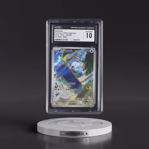 2025 White Flare - sv11W #102/086 Oshawott - Art Rare Holo (CGC 10 GEM MINT)