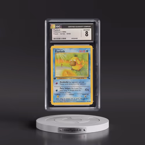 1999 Fossil #53/62 Psyduck - 1st Edition 1st Edition (CGC 8 NM-MT)