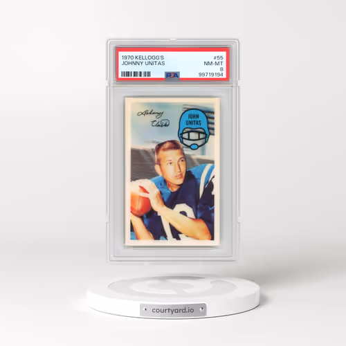 1970 Kellogg's #55 Johnny Unitas (PSA 8 NM-MT)