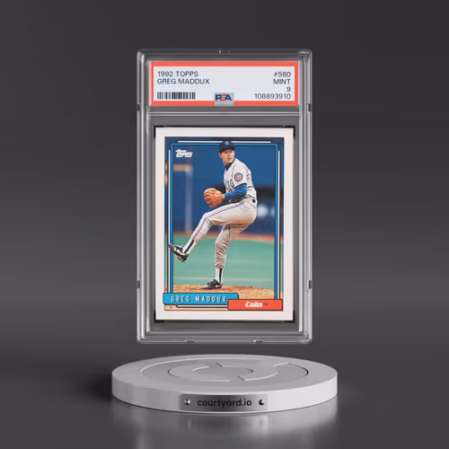 1992 Topps #580 Greg Maddux (PSA 9 MINT)