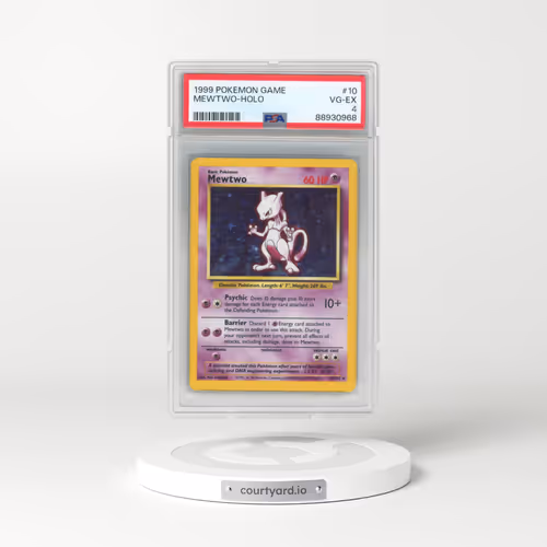 1999 Pokémon Game #10 Mewtwo - Holo (PSA 4 VG-EX)