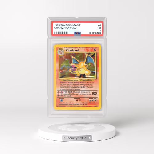1999 Pokémon Game #4 Charizard - Holo (PSA 1 PR)