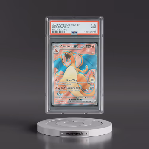 2023 Pokémon Mew EN-151 #183 Charizard EX - Holo Ultra Rare (PSA 9 MINT)