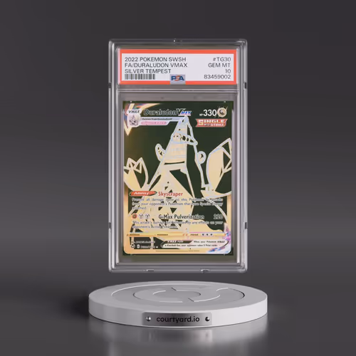 2022 Pokémon Sword & Shield Silver Tempest #TG30 Duraludon Vmax - Full Art (PSA 10 GEM MINT)
