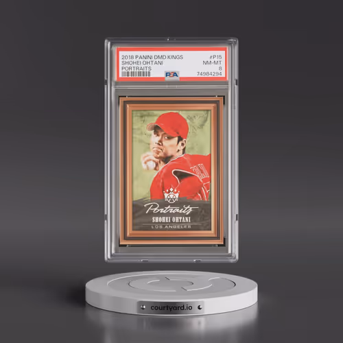 2018 Panini Diamond Kings Portraits #P15 Shohei Ohtani (PSA 8 NM-MT)