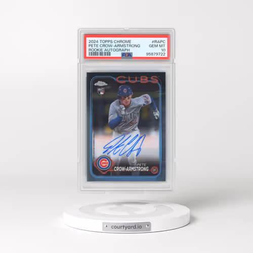 2024 Topps Chrome Rookie Autographs #RAPC Pete Crow-Armstrong (PSA 10 GEM MINT)