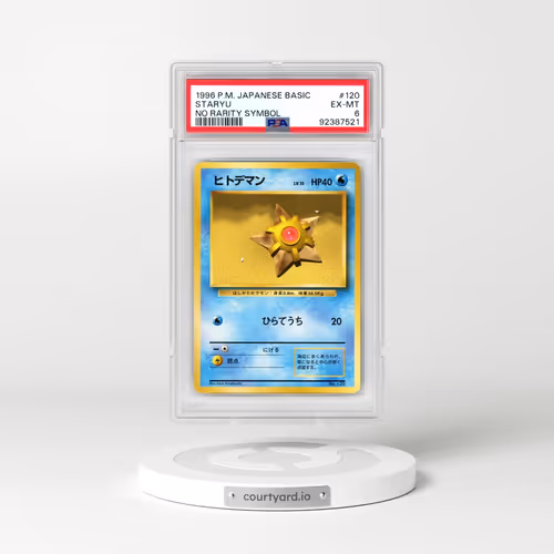 1996 Pokémon Basic #120 Staryu - No Rarity Symbol (PSA 6 EX-MT)