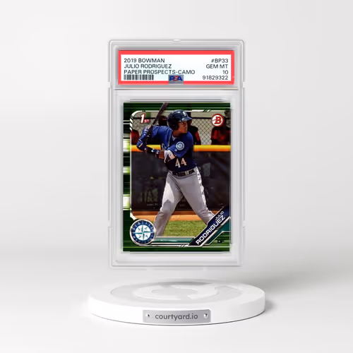 2019 Bowman Paper Prospects #BP33 Julio Rodriguez - Camo (PSA 10 GEM MINT)