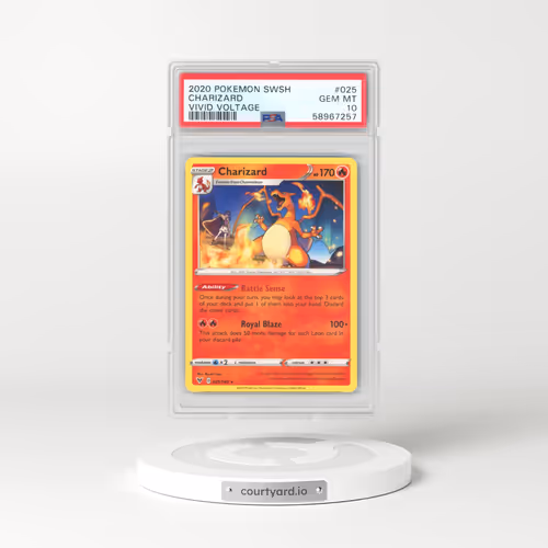 2020 Pokémon Sword & Shield Vivid Voltage #025 Charizard (PSA 10 GEM MINT)