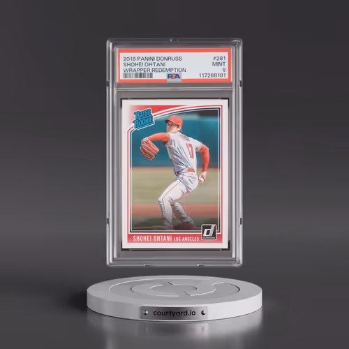 2018 Panini Donruss #281 Shohei Ohtani - Wrapper Redemption (PSA 9 MINT)