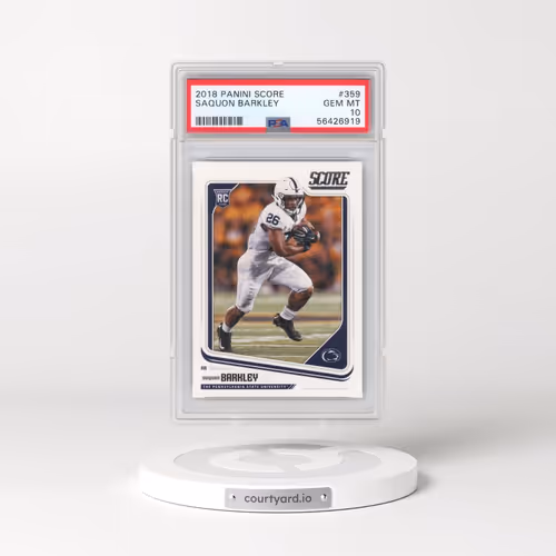 2018 Panini Score #359 Saquon Barkley (PSA 10 GEM MINT)