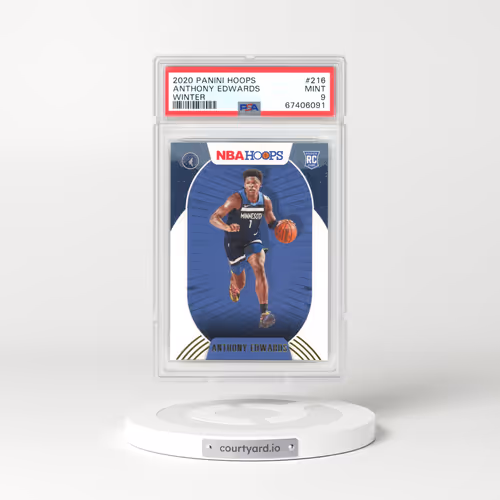 2020 Panini Hoops #216 Anthony Edwards - Winter (PSA 9 MINT)