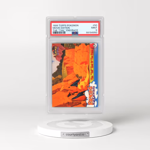 1999 Topps Pokémon the Movie Edt #50 Movie Edition - The "Tail" End of the Race (PSA 9 MINT)
