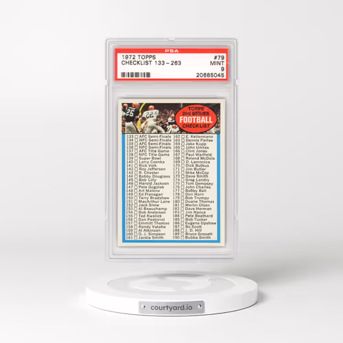 1972 Topps #79 Checklist 133-263 (PSA 9 MINT)