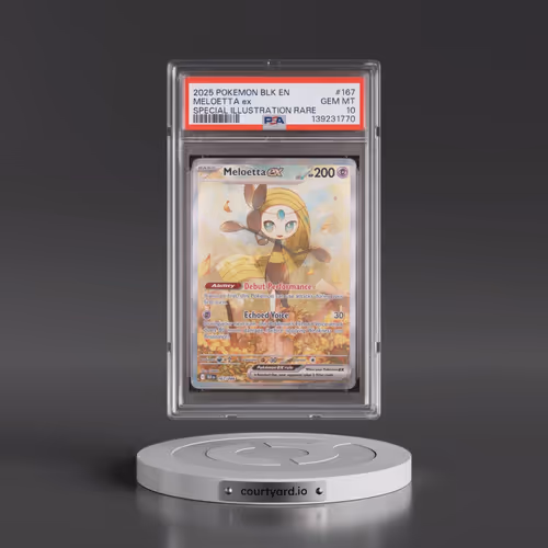 2025 Pokémon Blk EN-Black Bolt #167 Meloetta EX - Holo Special Illustration Rare (PSA 10 GEM MINT)