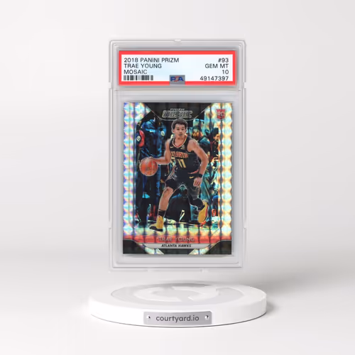 2018 Panini Prizm Mosaic #93 Trae Young (PSA 10 GEM MINT)