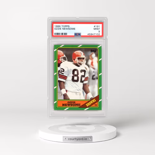 1986 Topps #191 Ozzie Newsome (PSA 9 MINT)