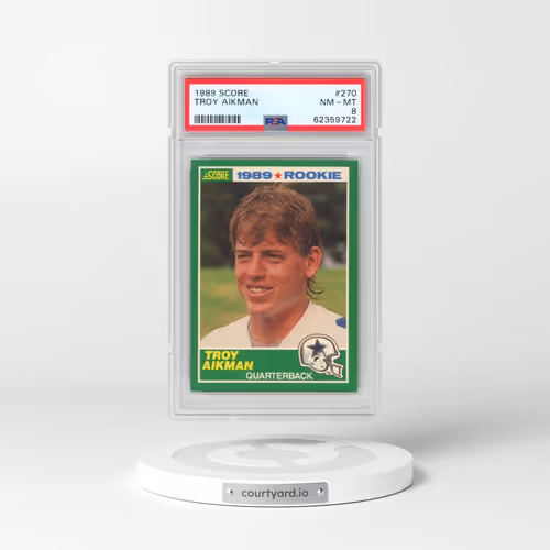 1989 Score #270 Troy Aikman (PSA 8 NM-MT)