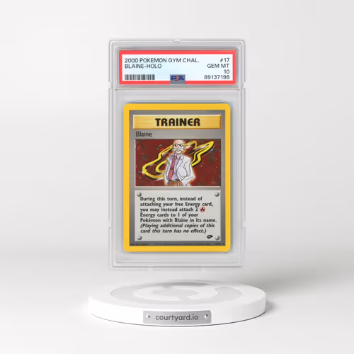 2000 Pokémon Gym Challenge #17 Blaine - Holo (PSA 10 GEM MINT)