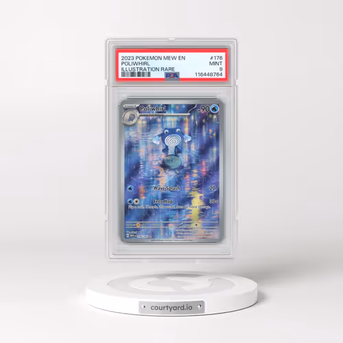 2023 Pokémon Mew EN-151 #176 Poliwhirl - Illustration Rare (PSA 9 MINT)