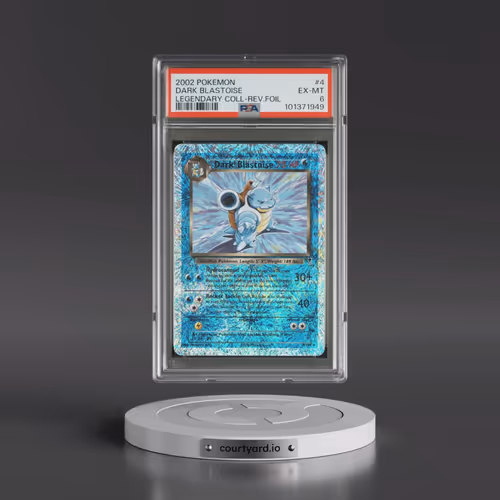 2002 Pokémon Legendary Collection #4 Dark Blastoise - Reverse Foil (PSA 6 EX-MT)