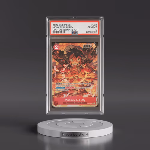 2022 One Piece OP01-Romance Dawn #024 Monkey D. Luffy - Alternate Art (PSA 10 GEM MINT)