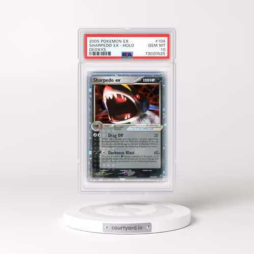 2005 EX Deoxys #104 Sharpedo EX - Holo (PSA 10 GEM MINT)