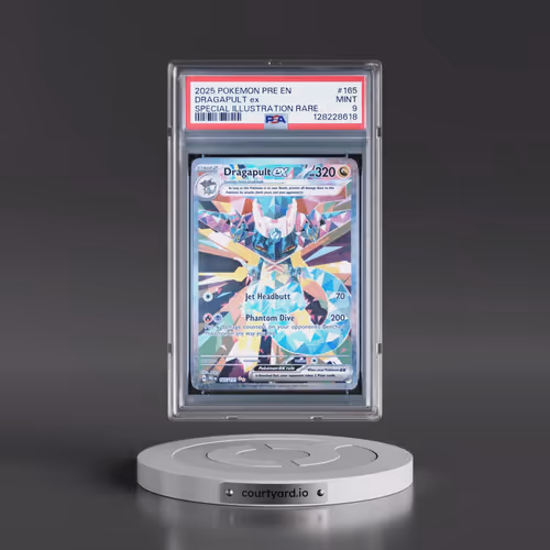 2025 Pokémon Pre EN-Prismatic Evolutions #165 Dragapult EX - Holo Special Illustration Rare (PSA 9 M
