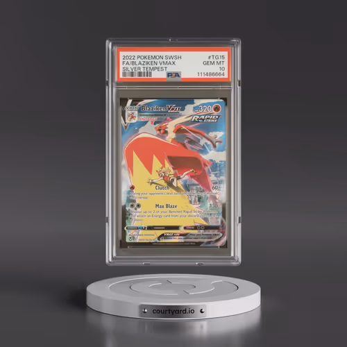 2022 Pokémon Sword & Shield Silver Tempest #TG15 Blaziken Vmax - Full Art (PSA 10 GEM MINT)