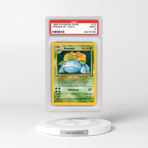 1999 Pokémon Game #15 Venusaur - Holo (PSA 9 MINT)