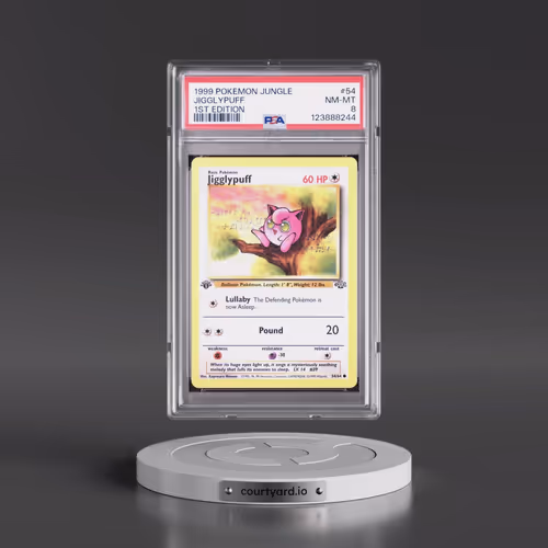 1999 Pokémon Jungle #54 Jigglypuff - 1st Edition (PSA 8 NM-MT)